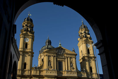 Low angle view of historical building