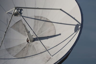 Low angle view of wind turbine against clear sky