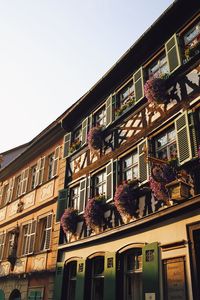 Low angle view of building against sky