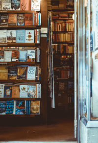 View of books in shelf