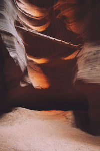View of sand dunes in desert