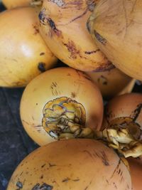 Close-up of fruits for sale at market stall