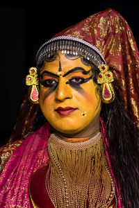 Close-up portrait of a woman