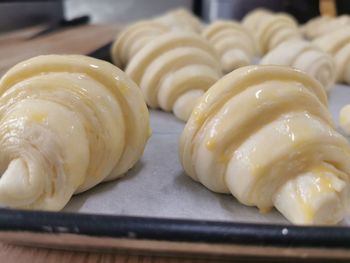 Close-up of food on table