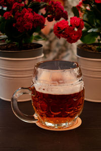 Close-up of drink on table