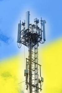 Cellular communications in ukraine problems with mobile communications due to war with russia.