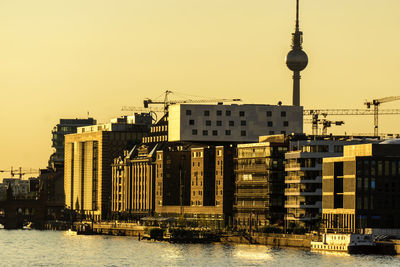 View of buildings at waterfront