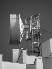 Low angle view of building against clear sky