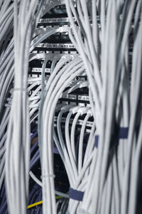 Bunch of cables in server room