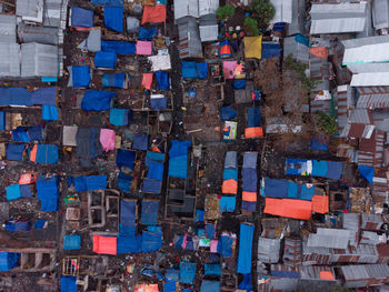 Full frame shot of multi colored buildings