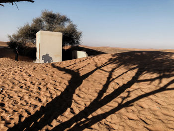 Scenic view of desert against sky