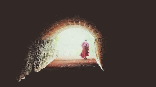 Interior of tunnel