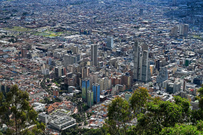 High angle view of cityscape