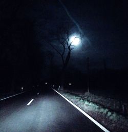 Road at night