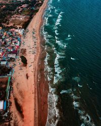 Aerial view of beach