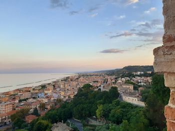 Sky and the sea