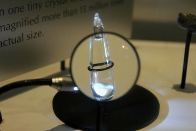 Close-up of electric lamp