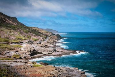 Scenic view of sea against sky