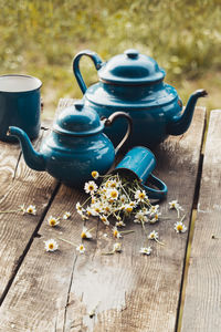 Close-up of tea on table