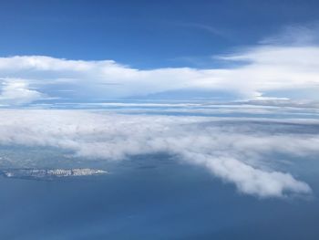 Aerial view of cloud in the sky