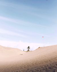 Scenic view of desert against sky