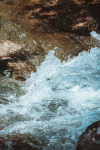 Close-up of flowing water