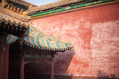 Low angle view of temple