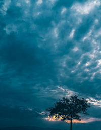 Low angle view of cloudy sky