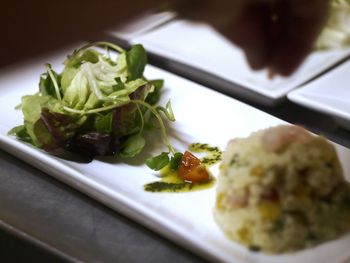 Close-up of food in plate