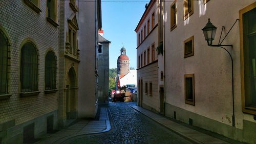 Street amidst buildings in city