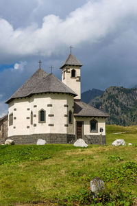 View of church against cloudy sky