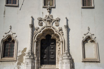 Low angle view of historic building