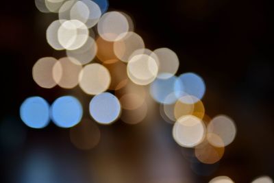 Defocused image of lights