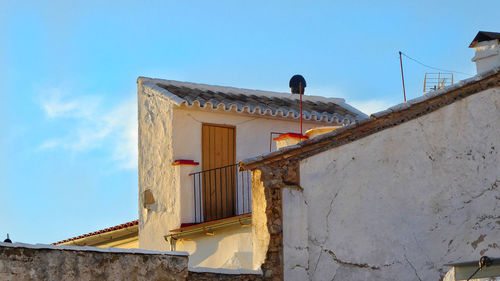 Low angle view of building against sky