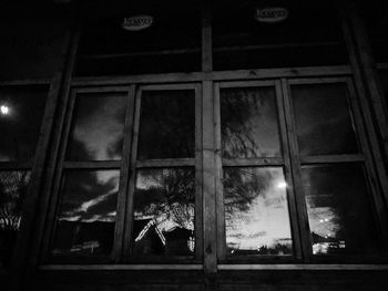 Window against sky