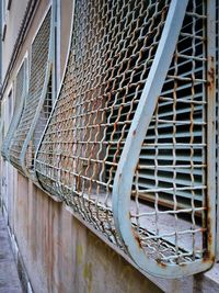 Close-up of metal pipe