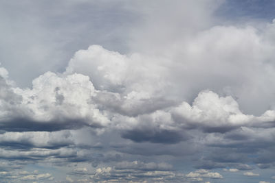 Low angle view of clouds in sky