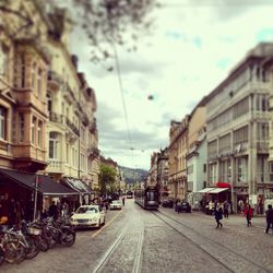 View of city street