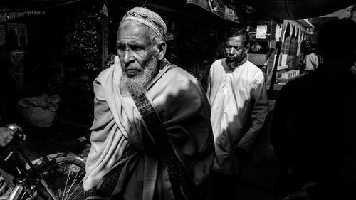 People walking at street