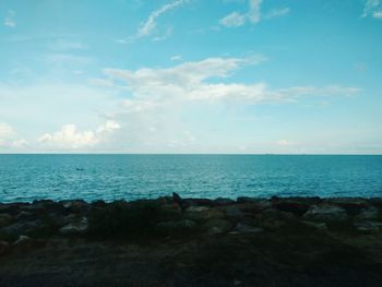 Scenic view of sea against sky