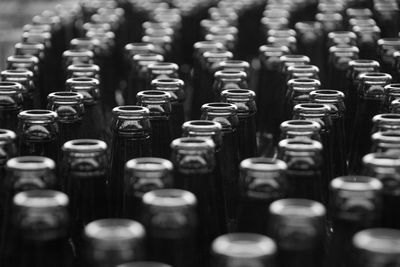 Full frame shot of bottles