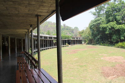 View of empty park