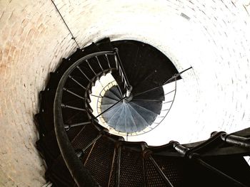 Close-up of circular object on wall