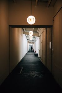 Illuminated corridor