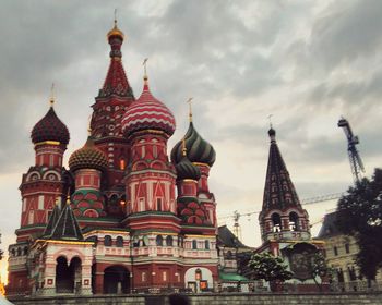 View of cathedral against cloudy sky