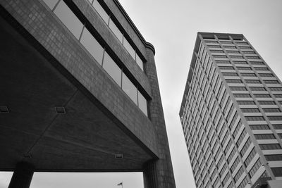 Low angle view of buildings against sky