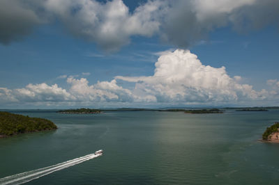 Scenic view of sea against sky