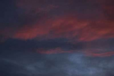 Low angle view of dramatic sky