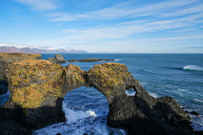 Scenic view of sea against sky