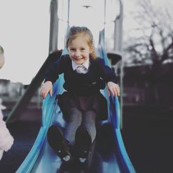 Portrait of girl at playground